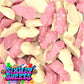 Pink & White Chocolate Mice Retro Sweets Gift Jar - 600g