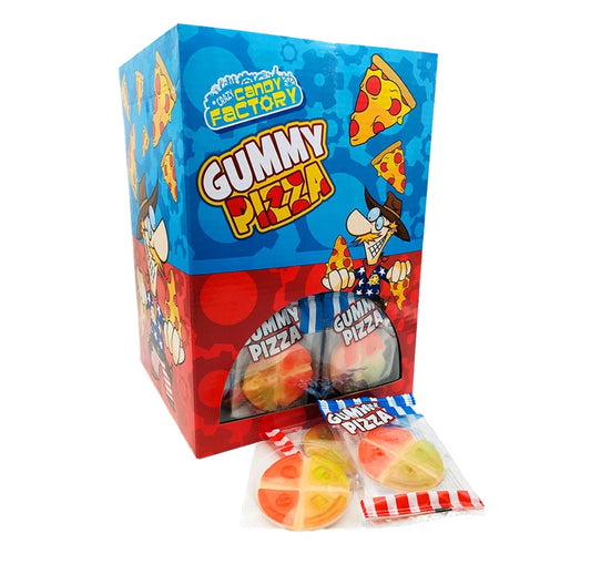 Crazy Candy Factory Gummy Mini Pizza 10g FULL BOX OF 100 BB: 11/06/2025