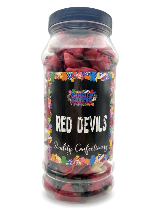 Red Devil Jelly Sweets Gummy Retro Sweets Gift Jar - 635g