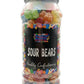 Sour Bears Retro Fizzy Gummy Sweets Gift Jar - 700g