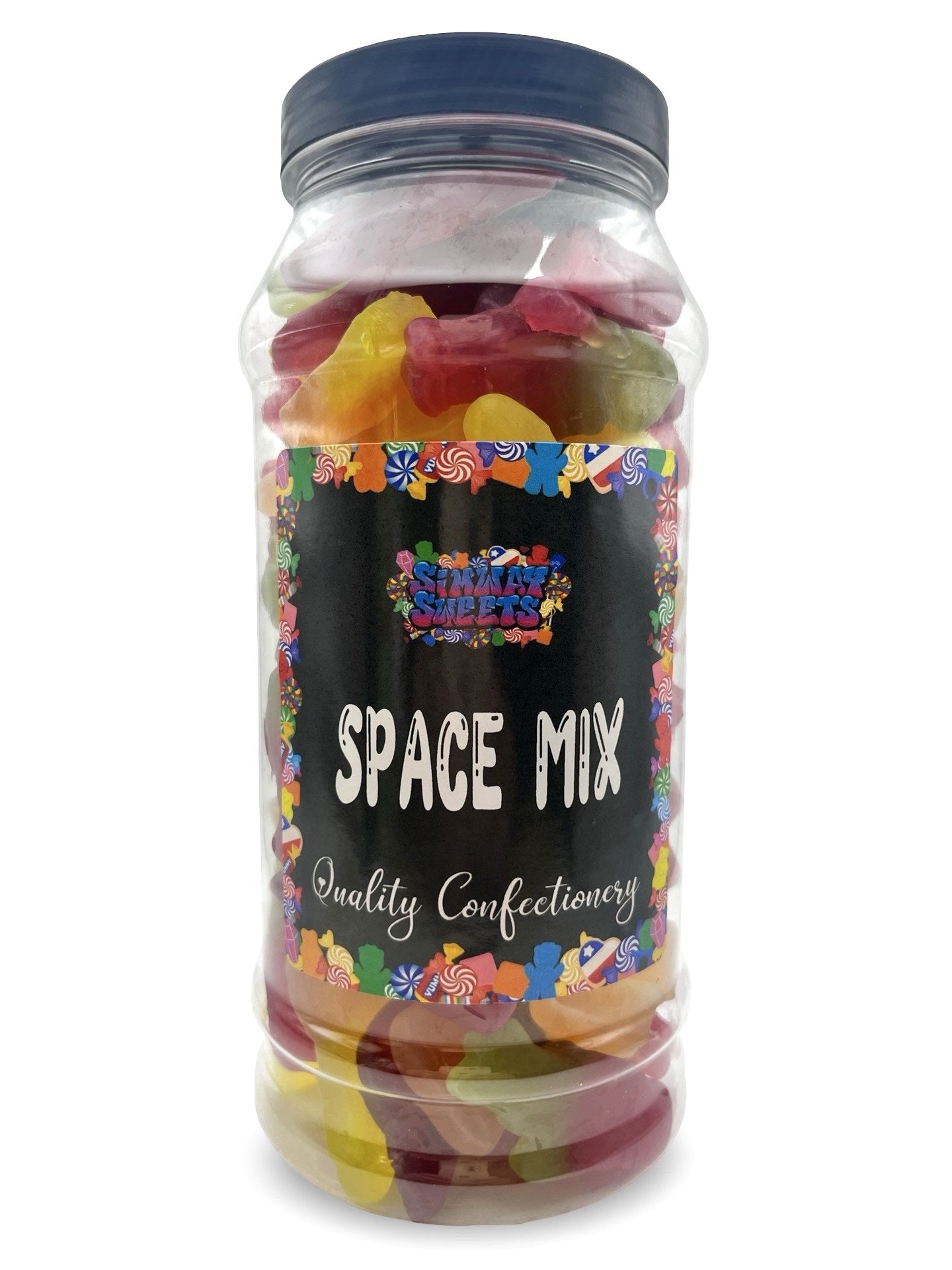Space Mix Retro Gummy Sweets Gift Jar - 645g