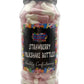 Pink & White Foam Milkshake Bottles Retro Sweets Gift Jar - 470g