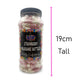 Pink & White Foam Milkshake Bottles Retro Sweets Gift Jar - 470g