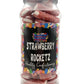 Giant Strawberry Rocketz Pencils Fizzy Retro Sweets Gift Jar - 665g