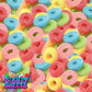 Sour Hoops Retro Fizzy Gummy Sweets Gift Jar - 635g