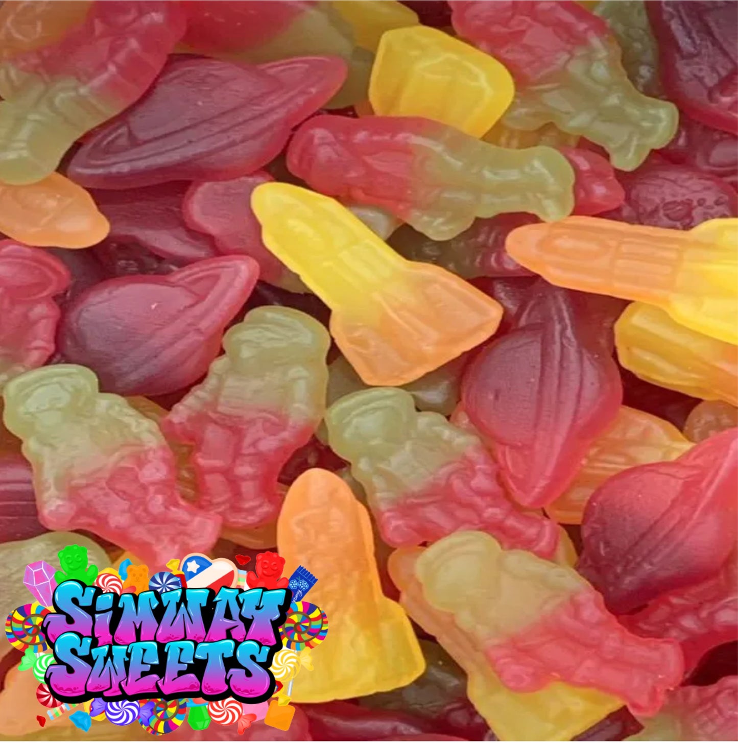 Space Mix Retro Gummy Sweets Gift Jar - 645g