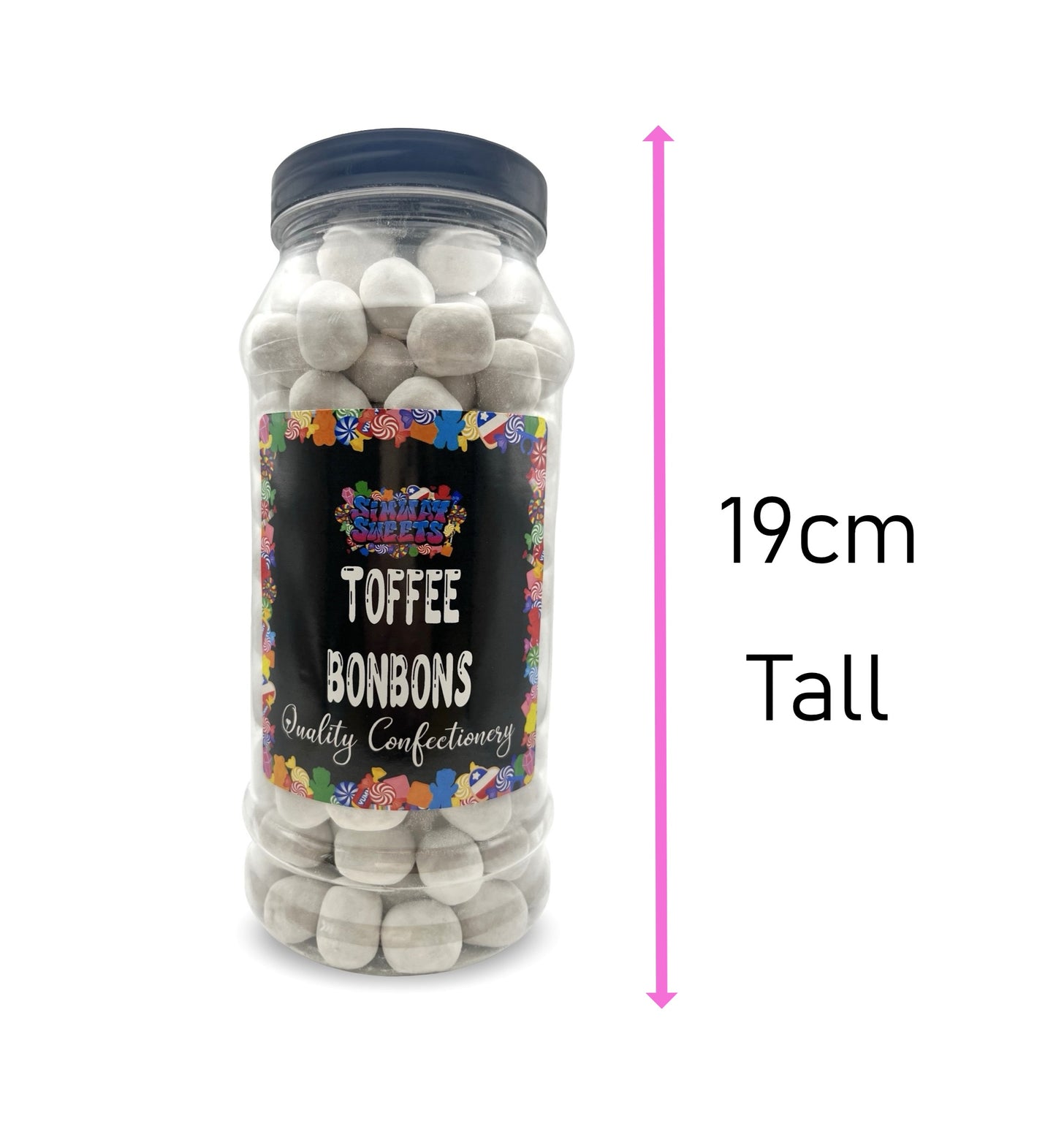 Toffee Flavour Bon Bons Retro Sweets Bon Bons Gift Jar - 760g