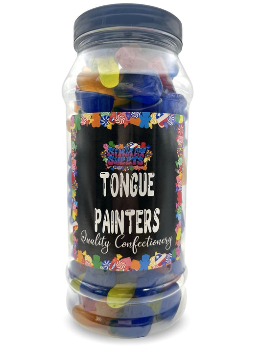 Tongue Painting Dummies Retro Sweets Gift Jar - 670g