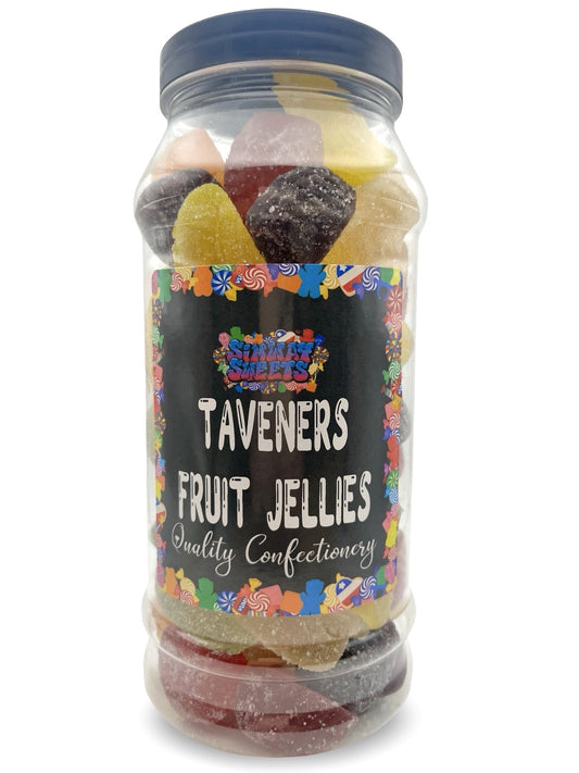Taveners Fruit Jellies Gummy Traditional Retro Sweets Gift Jar - 800g