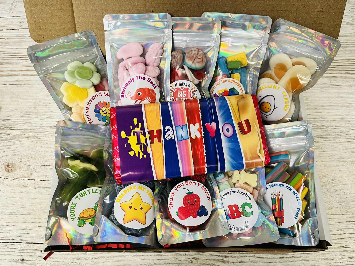 Teacher Thank You Gift For Him Or Her Filled With Sweets - brought to you by Simway Sweets!