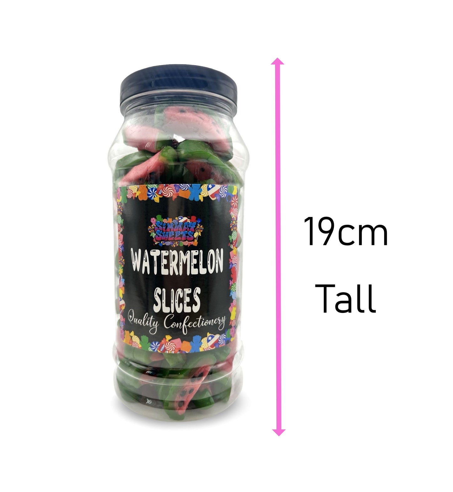 Watermelon Slices Retro Sweets Gift Jar - 660g