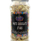 White Chocolate Jazzies Stars Retro Sweets Gift Jar - 545g