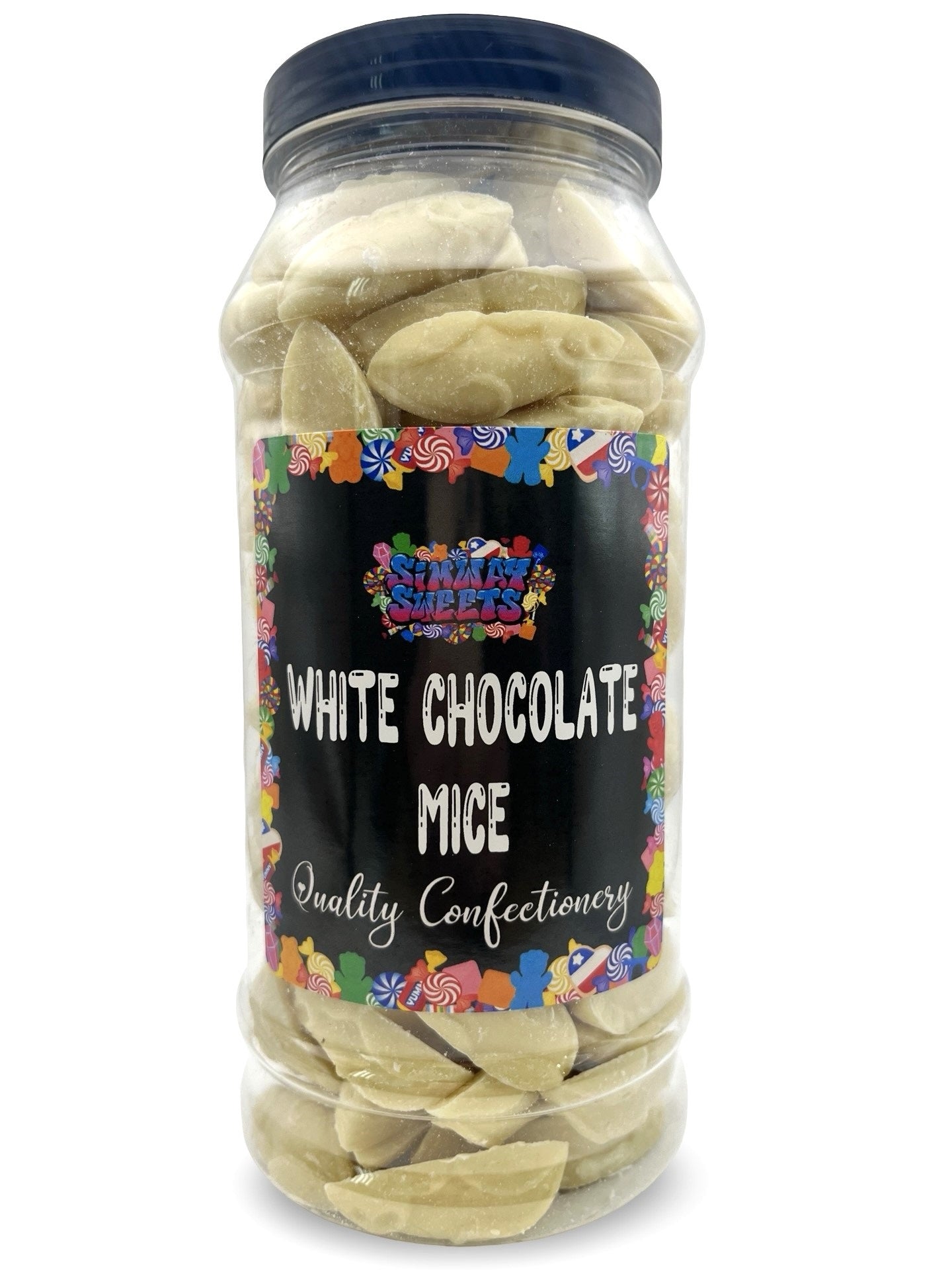 White Chocolate Mice Retro Sweets Gift Jar - 670g