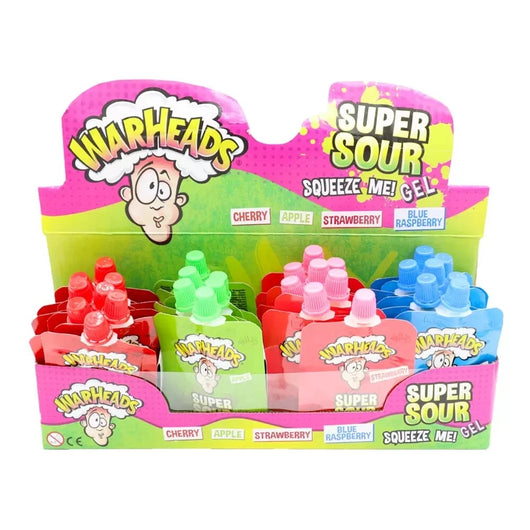 Warhead Gels 4 flavours (Box of 32)