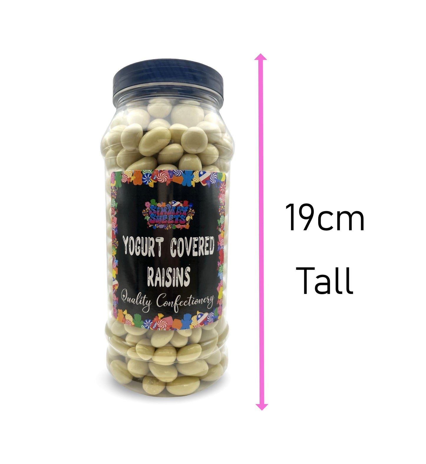 Yogurt Covered Raisins Retro Sweets Gift Jar - 815g