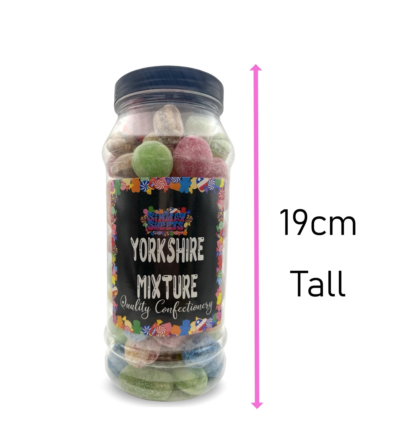 Yorkshire Mixture Hard Boiled Retro Sweets Gift Jar - 780g
