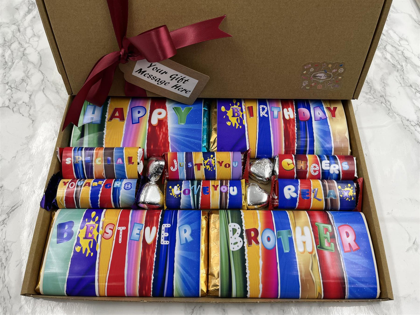 Fun Novelty Birthday Chocolate Wrapper Gift Box - Brother