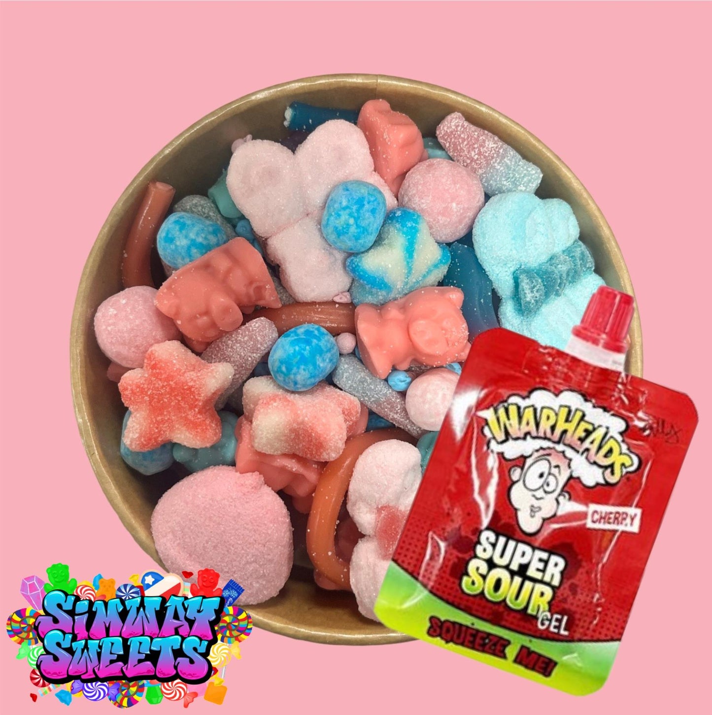 Bubblegum Candy Salad - With Gel
