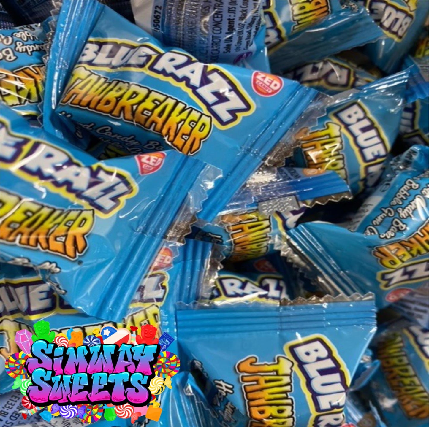 Zed Candy Blue Raspberry Jawbreakers