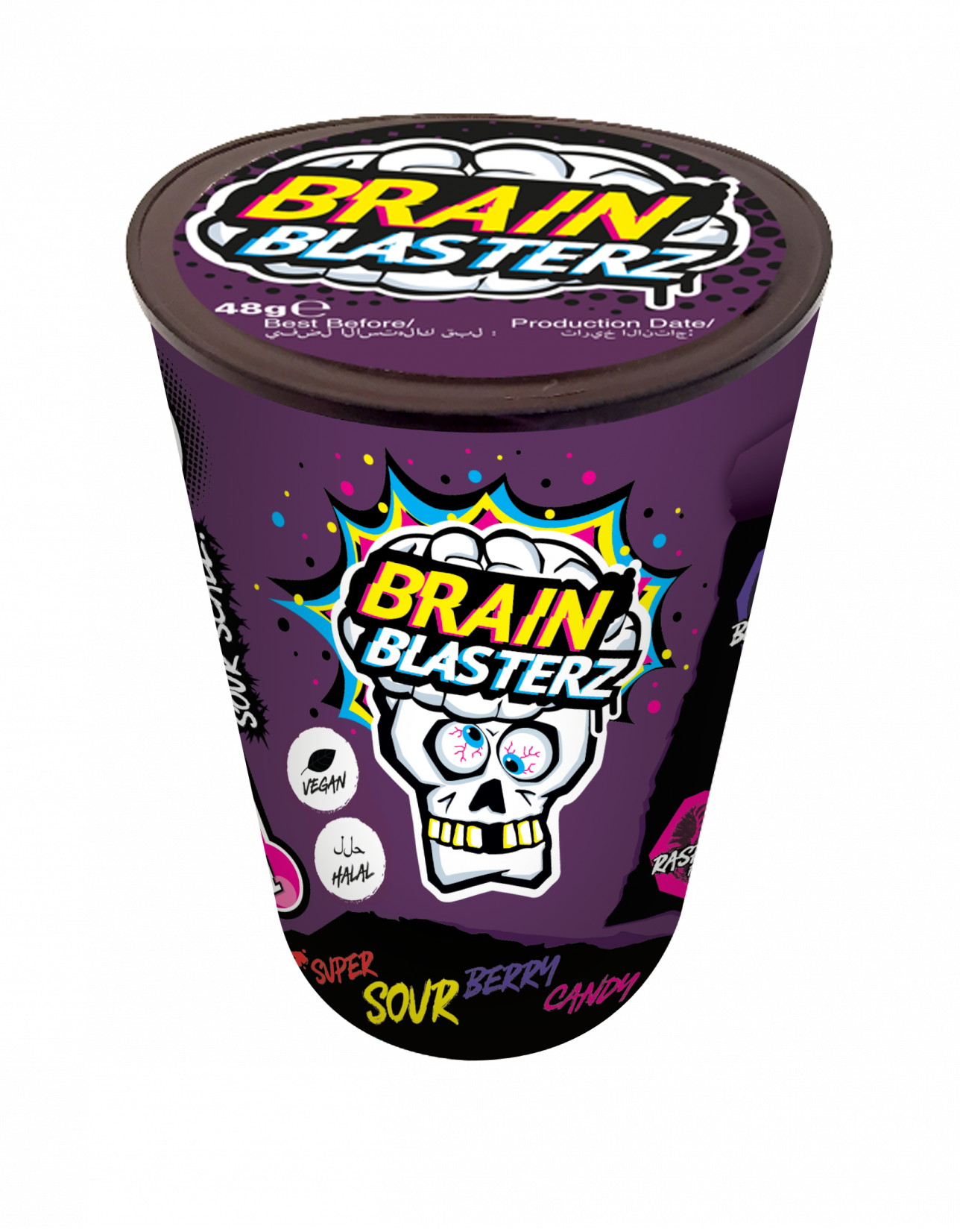 Brain Blasterz Dark Fruits Candy Tub - 48g