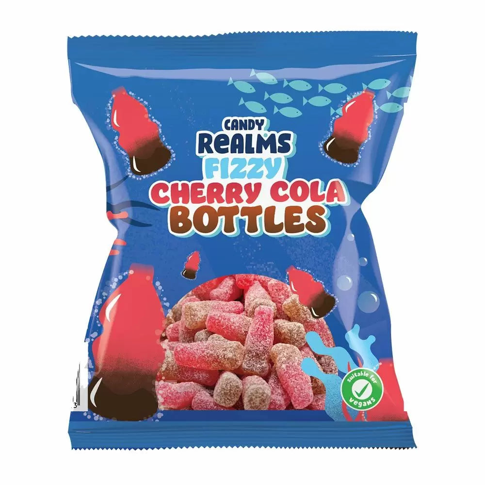 Candy Realms Fizzy Cherry Cola Bottles 190g