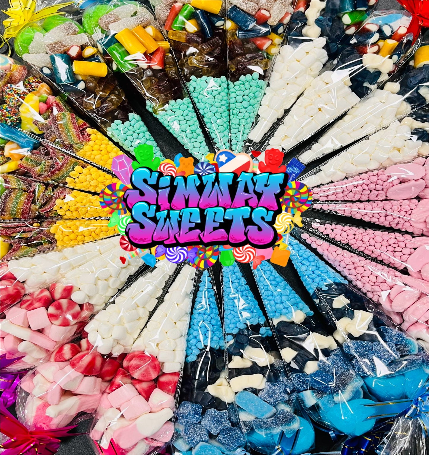 Pre-Filled Blue Million Sweet Cone