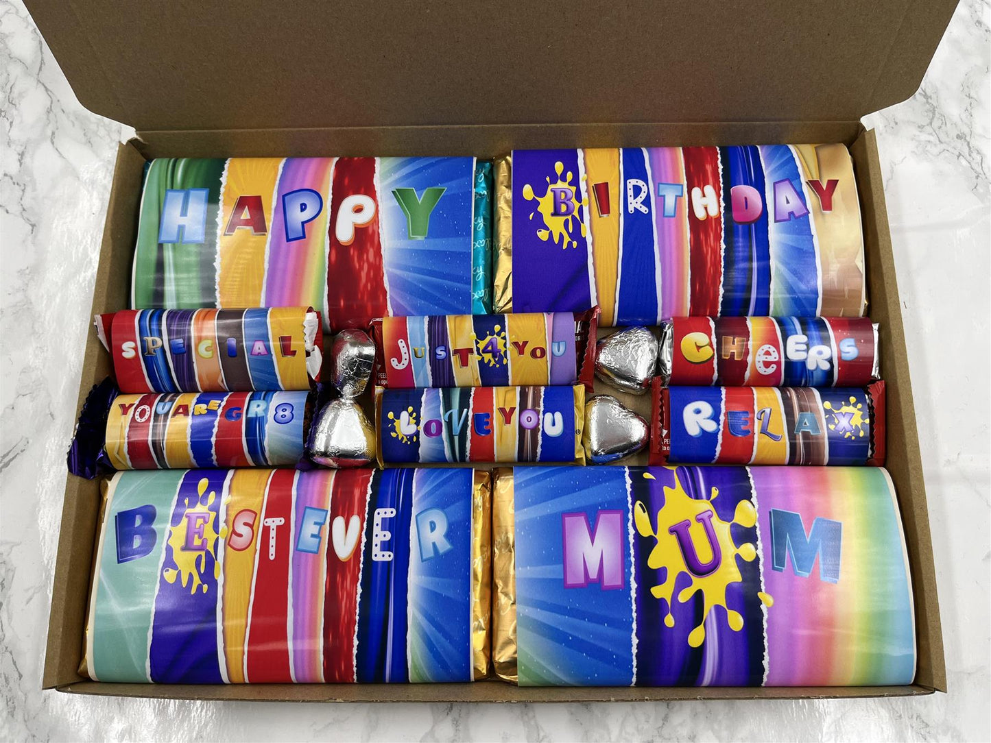 Fun Novelty Birthday Chocolate Wrapper Gift Box - Mum