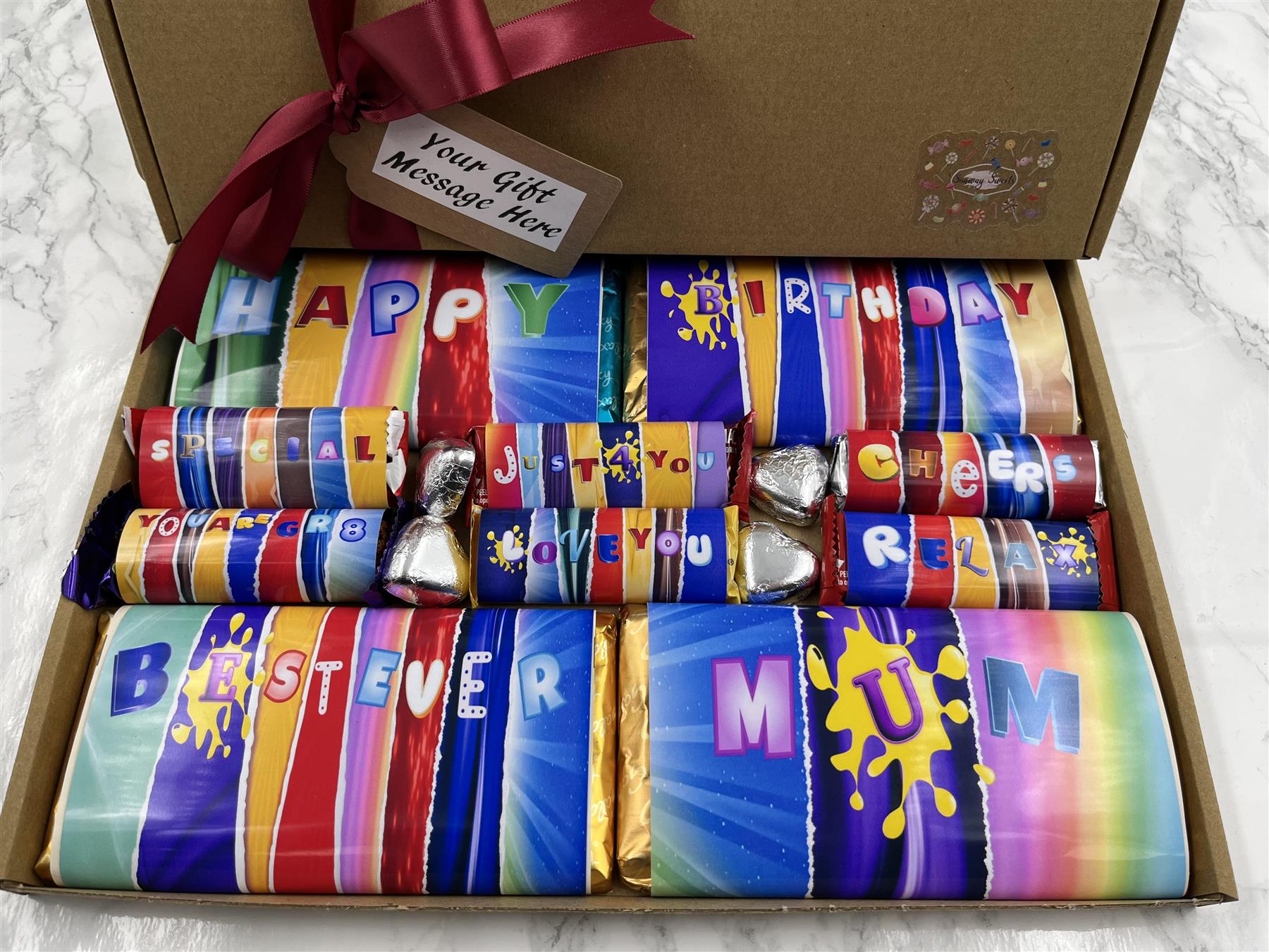 Fun Novelty Birthday Chocolate Wrapper Gift Box - Mum – Simway Sweets