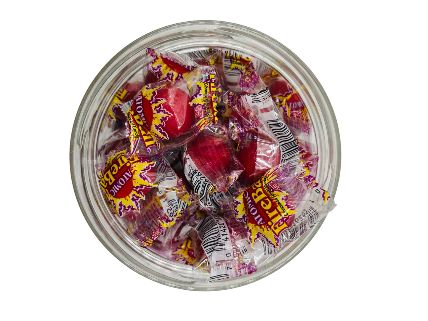 Simway Sweets Jar 600g - Atomic Fireballs - Individually Wrapped American Sweets - Approximately 80 Pieces