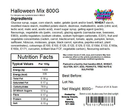 Halloween Trick or Treat Pick N Mix Sweets 3 x 1KG Bundle