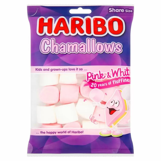 Haribo Chamallows Pink & White - 140g Bag