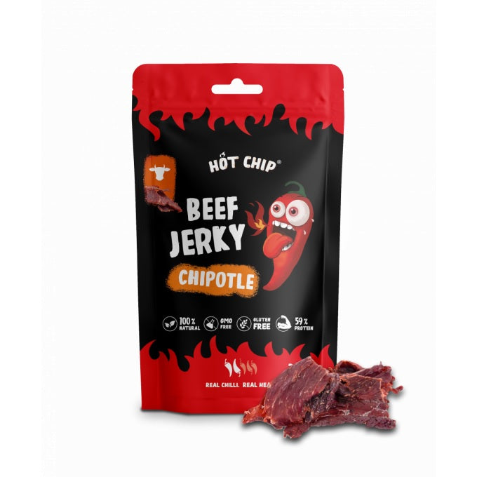 Hot Chip Beef Jerky Chipotle 25g