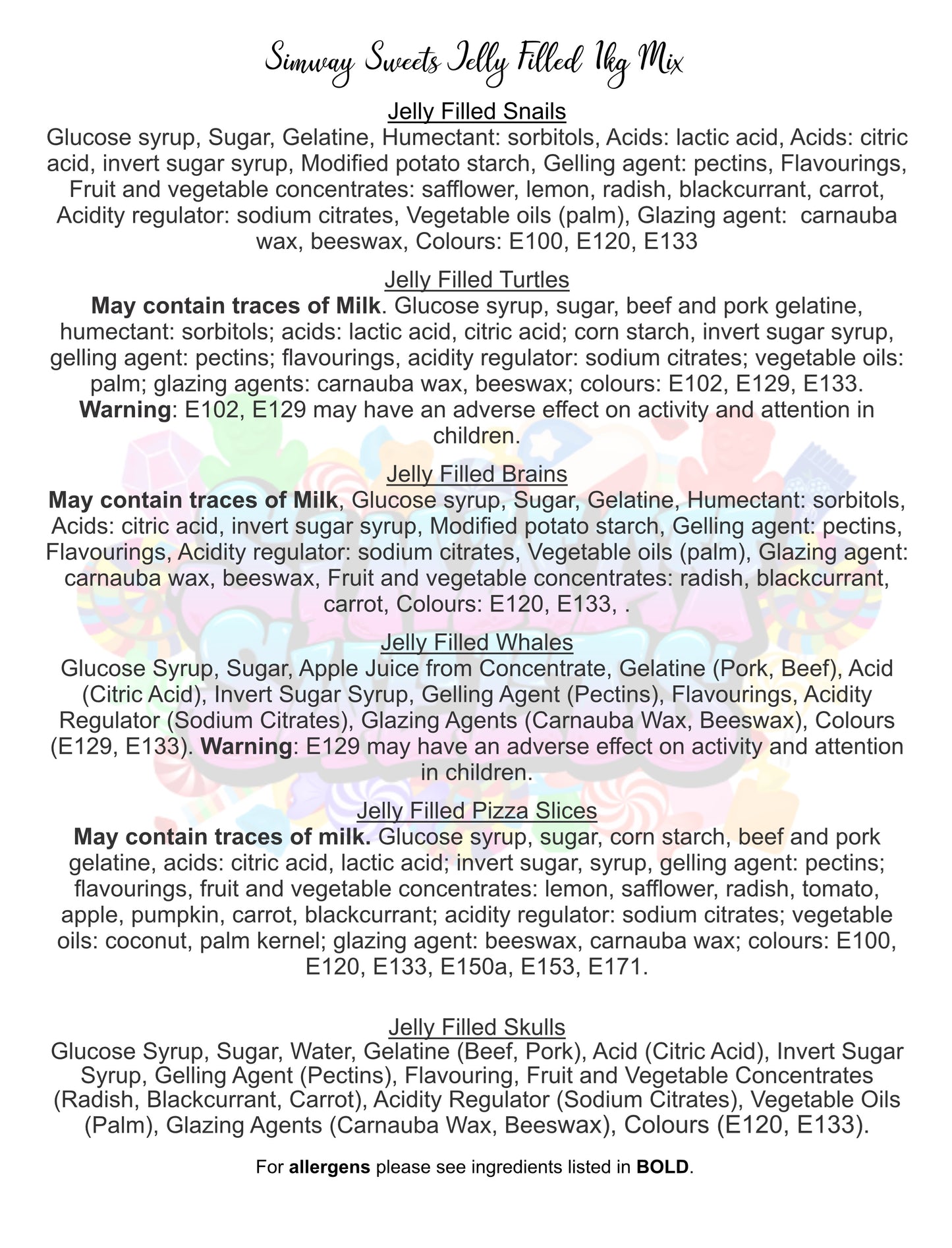 Jelly Filled Pick 'n' Mix Bag