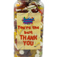 Simway Sweets 'You're The Best Thank You' Mix Sweet Gift Huge Mega 3KG Candy Jar - Choose Your Mix!