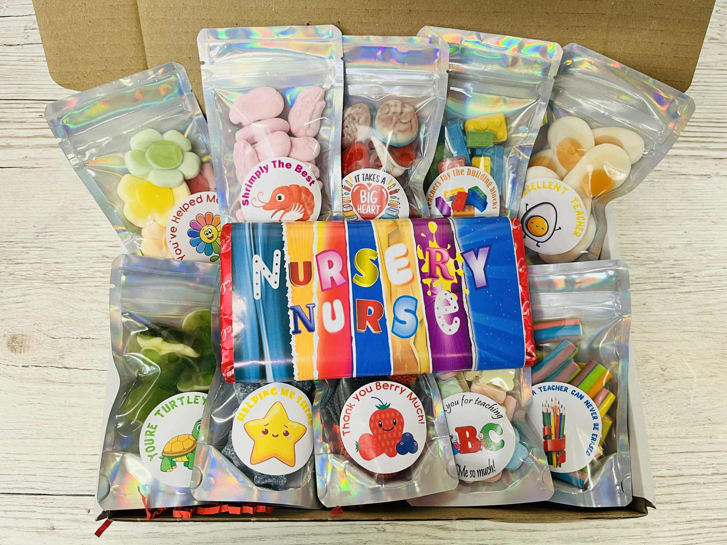 Teacher Thank You Gift For Him Or Her Filled With Sweets - brought to you by Simway Sweets!