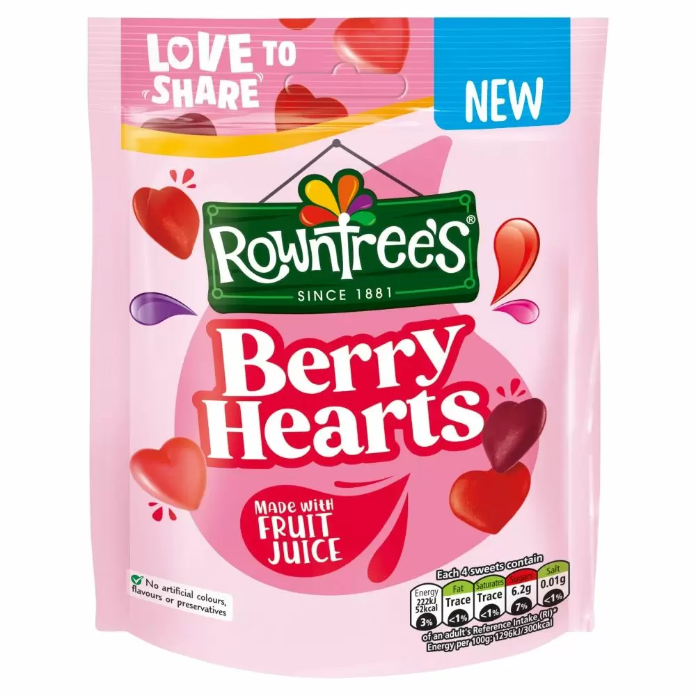 Rowntree’s Berry Hearts Bag 115g