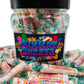 Simway Sweets Jar 555g - Smarties Tropical Rolls - Individually Wrapped American Sweets - Approximately 64 Pieces