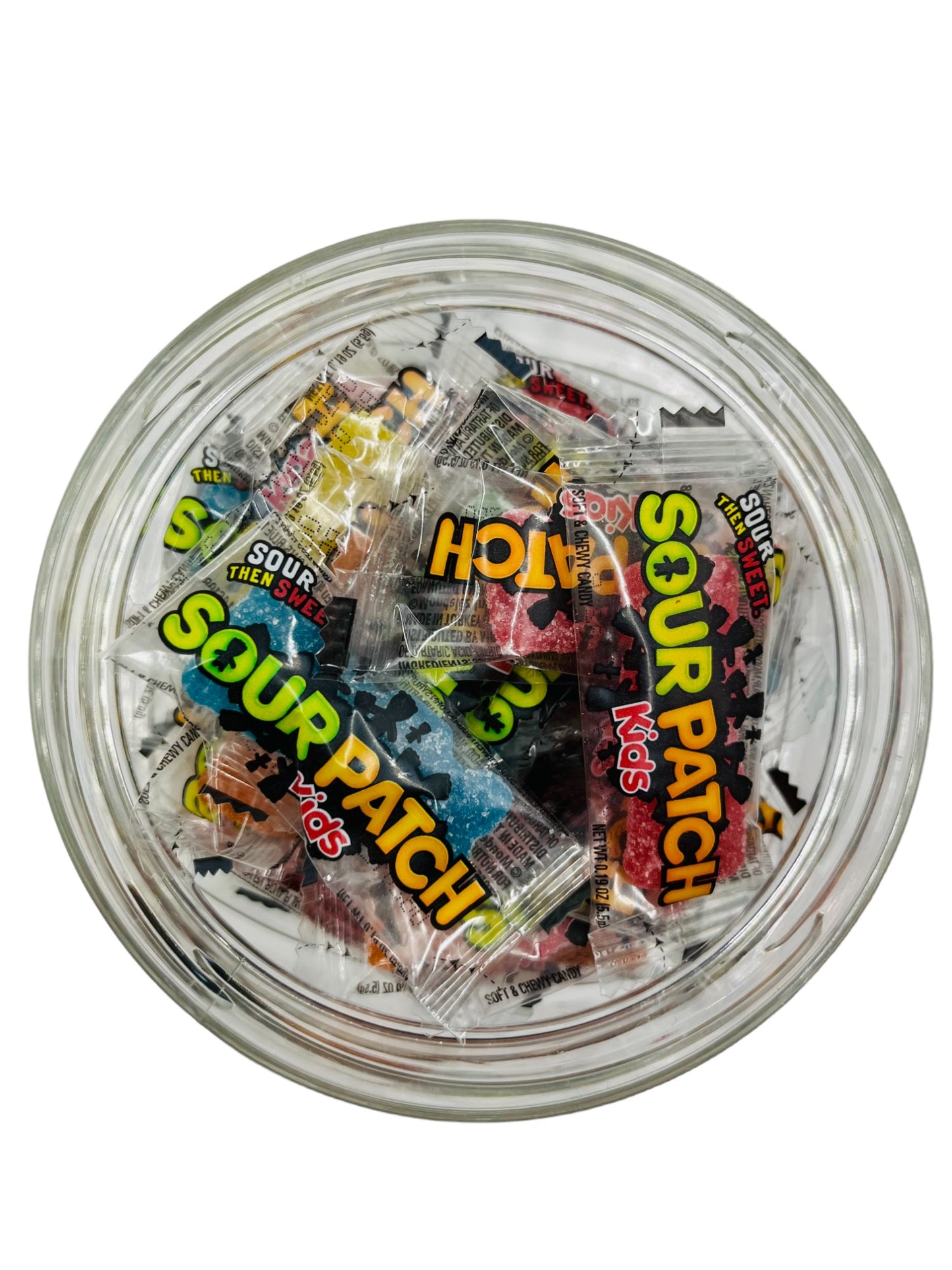 Simway Sweets Jar 520g - Individually Wrapped Sour Patch Kids Sweets - Approximately 75 Pieces