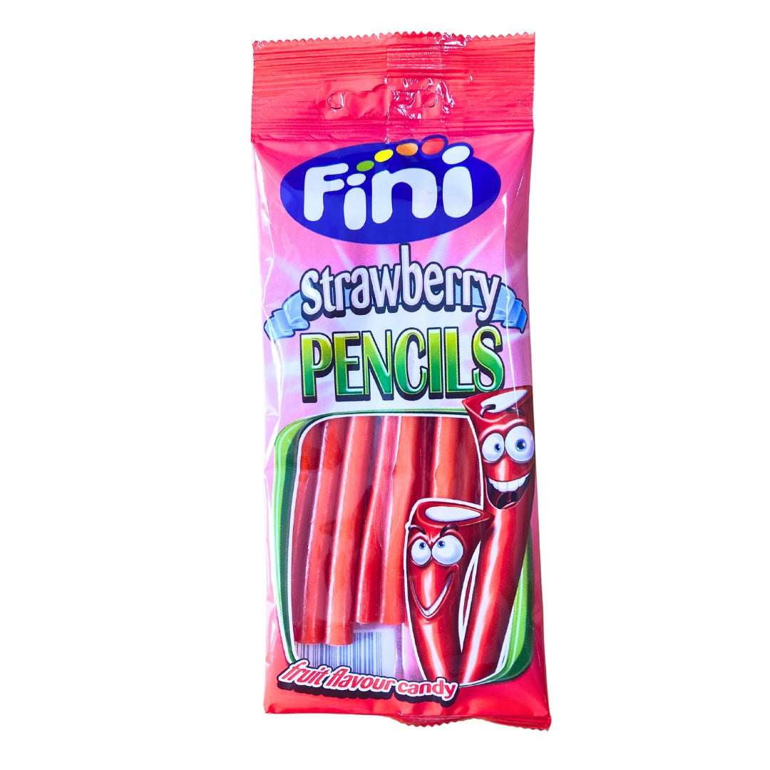 Fini Strawberry Pencils - 75g Bag