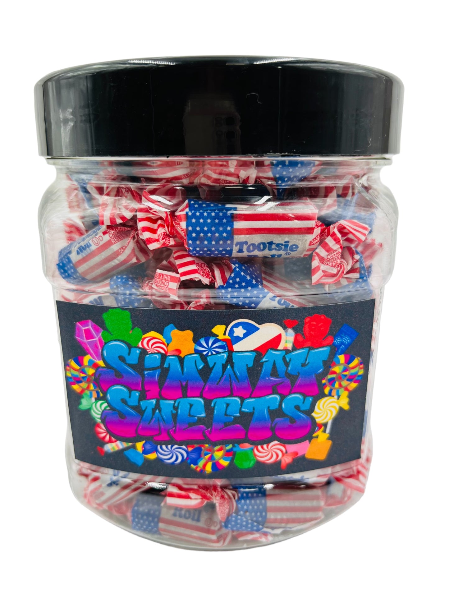 Simway Sweets Jar 760g - Tootsie Roll Midgees - American Sweets - Approximately 100 Pieces