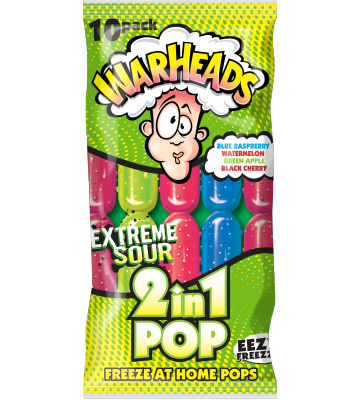 Warheads Extreme Sour Snap-Ice 10 pack