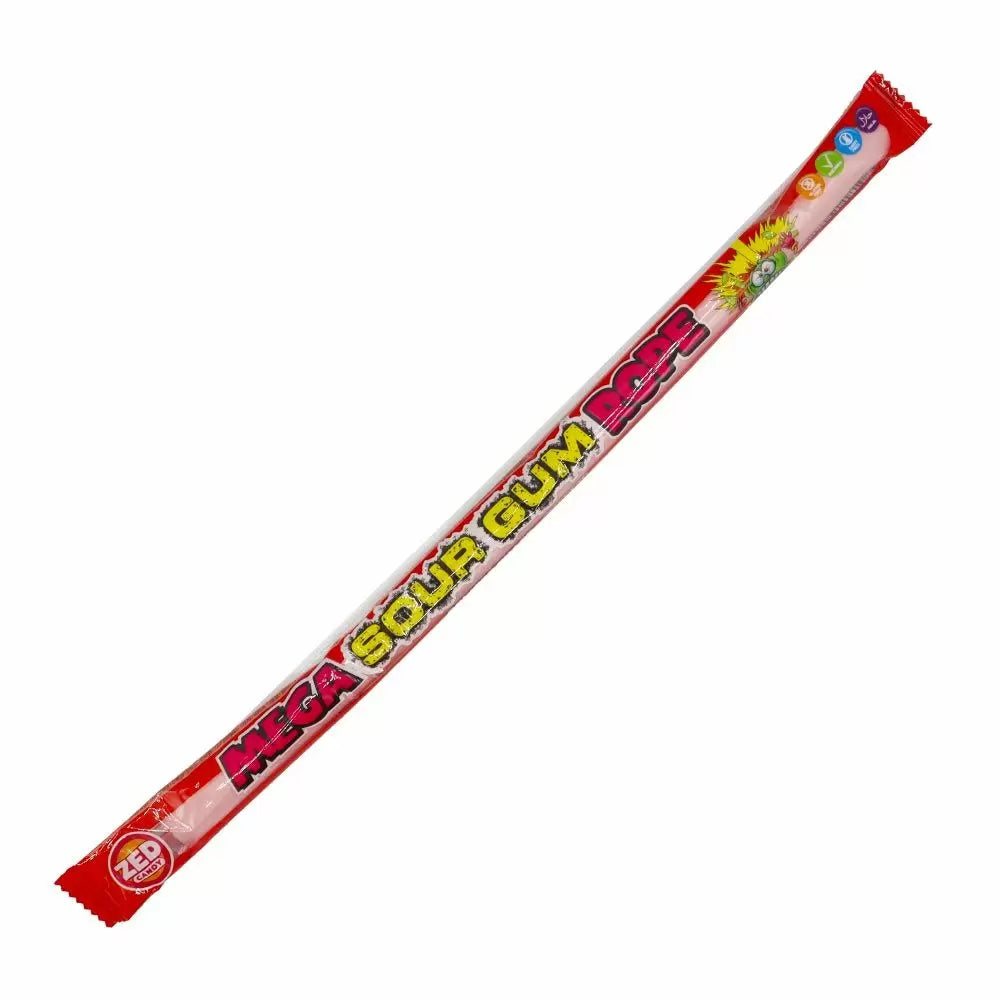Zed Candy Cherry Mega Sour Gum Rope 30g