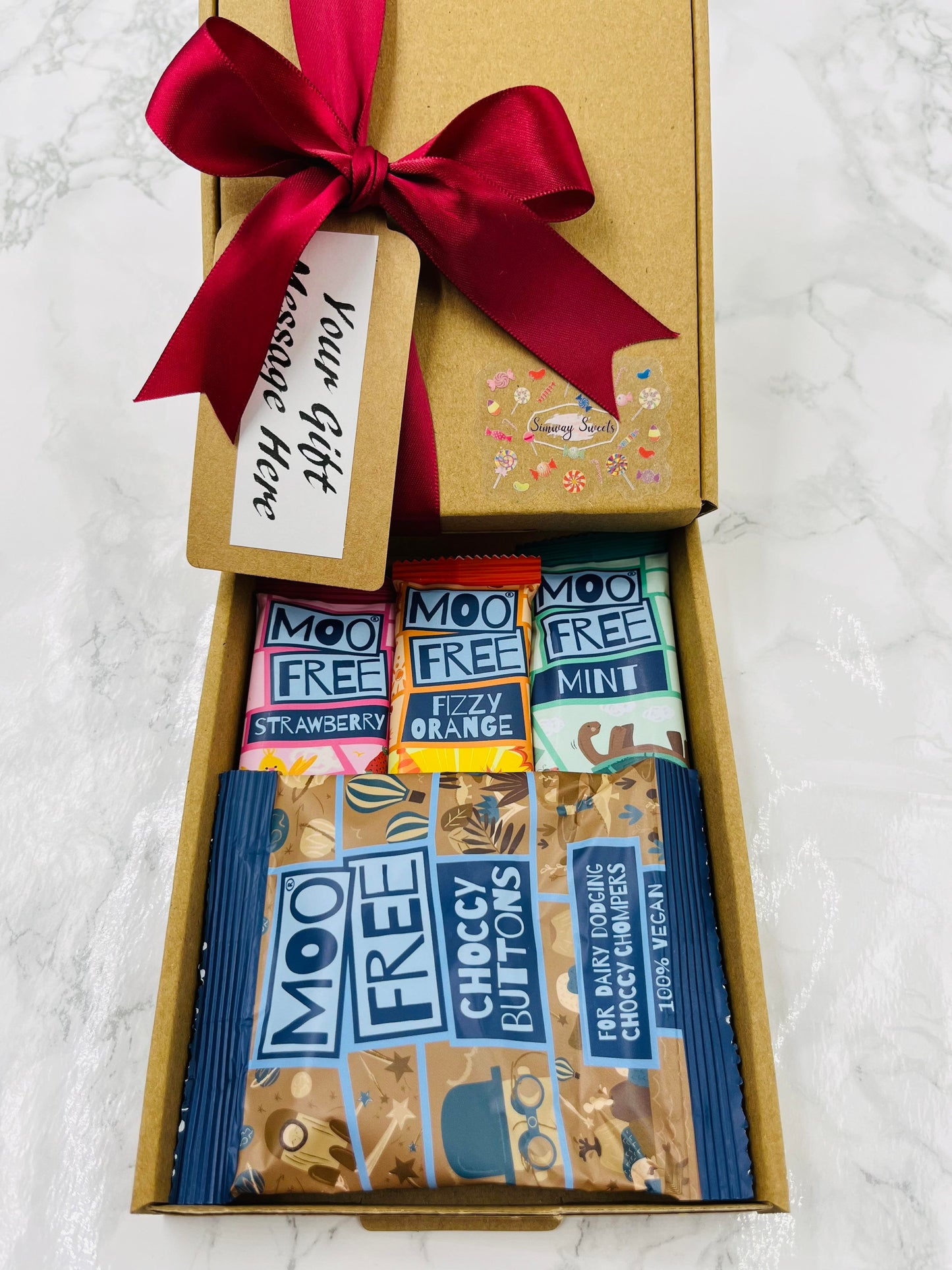 Moo Free Chocolate Gift - Vegan Friendly, Gluten , Dairy & Soya Free