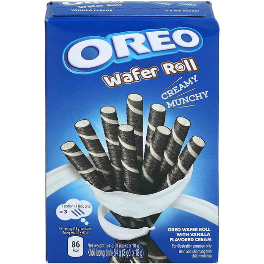 Oreo Wafer Roll Vanilla - 3x Go-Pack!