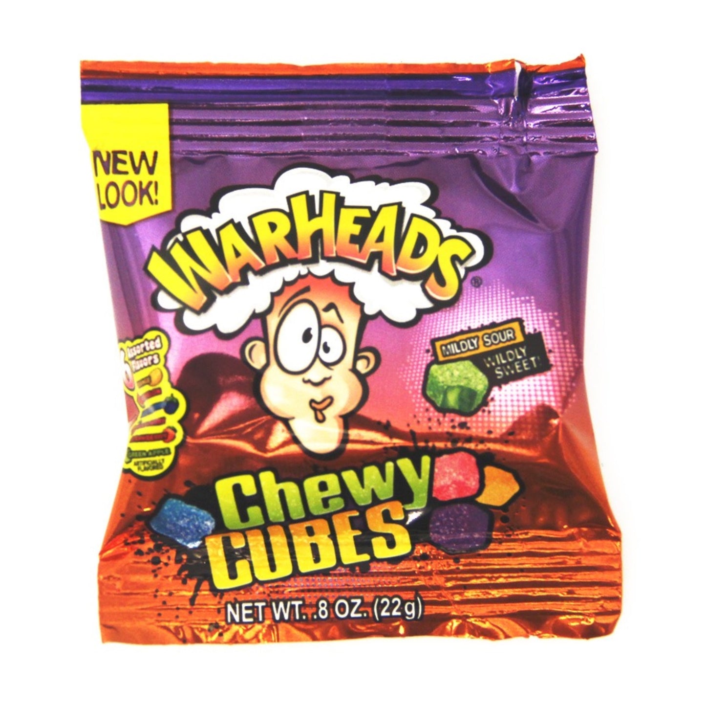 Warheads Cubes Mini Treat Size 22g Bag