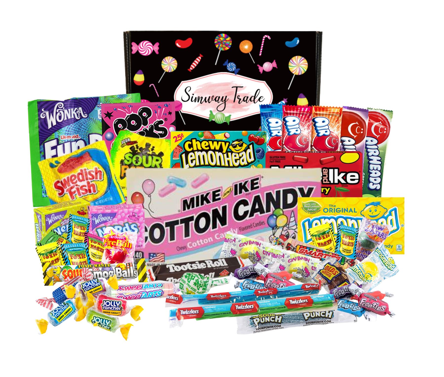 American Sweets USA Candy Box Cotton Candy Simway Sweets