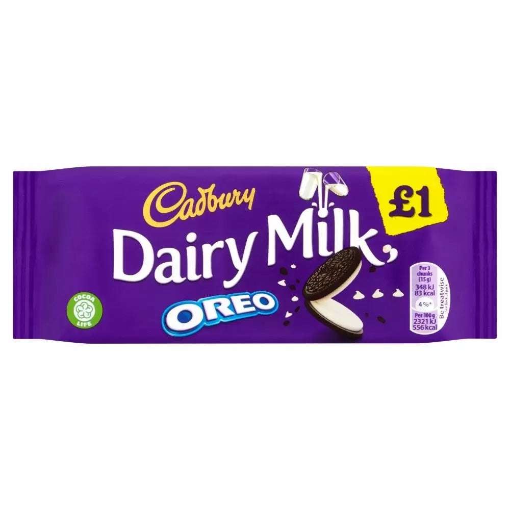 Dairy Milk Oreo Bar (120g) Simway Sweets