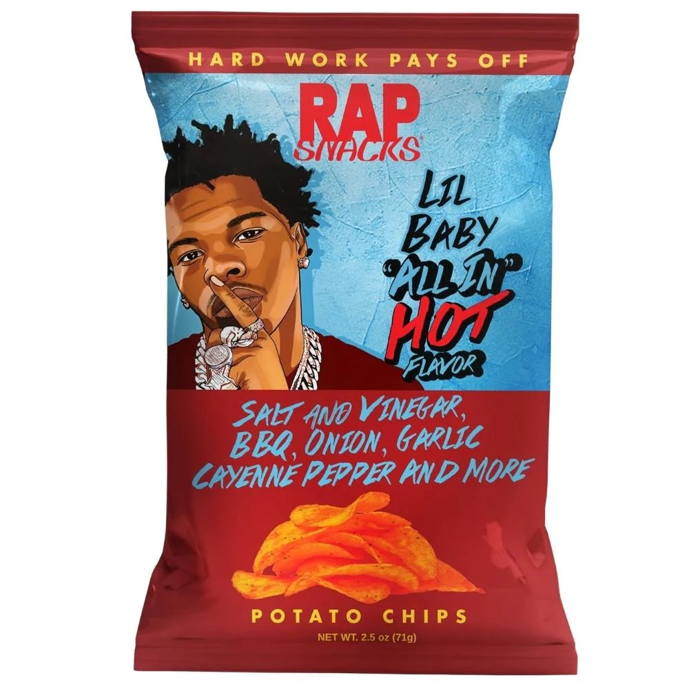 Rap Snacks Lil Baby All In Hot - 71g