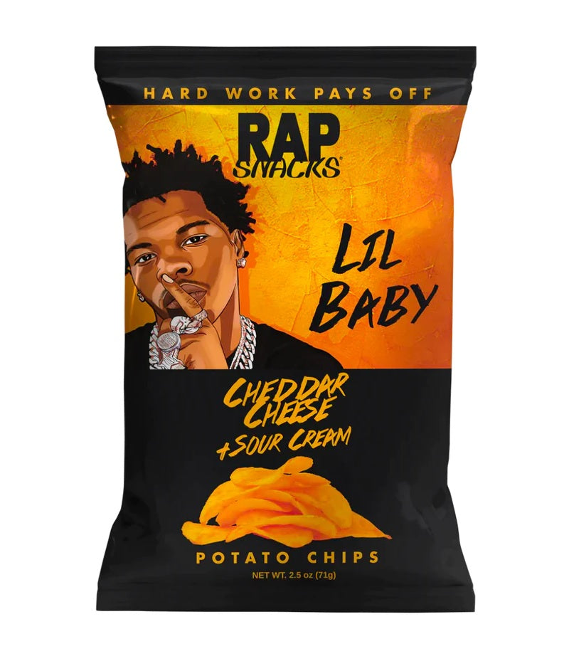 Rap Snacks Lil Baby Cheddar Cheese & Sour Cream - 71g