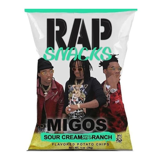 Rap Snacks Sour Cream with a dab of Ranch Migos - 71g